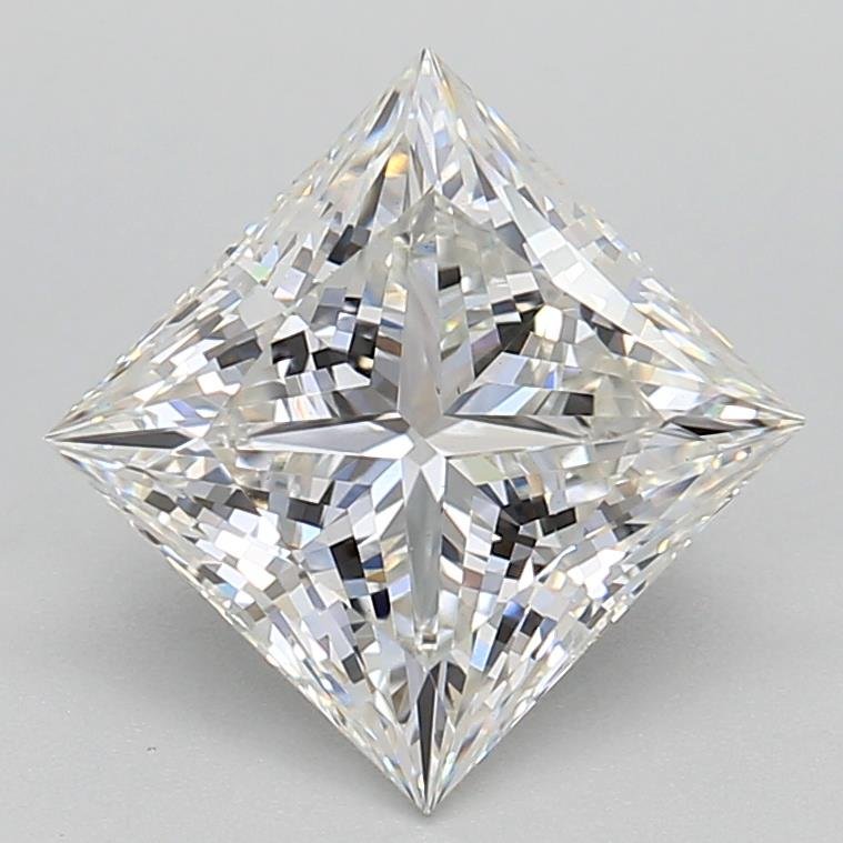 2.56ct F VS1 Rare Carat Ideal Cut Princess Lab Grown Diamond