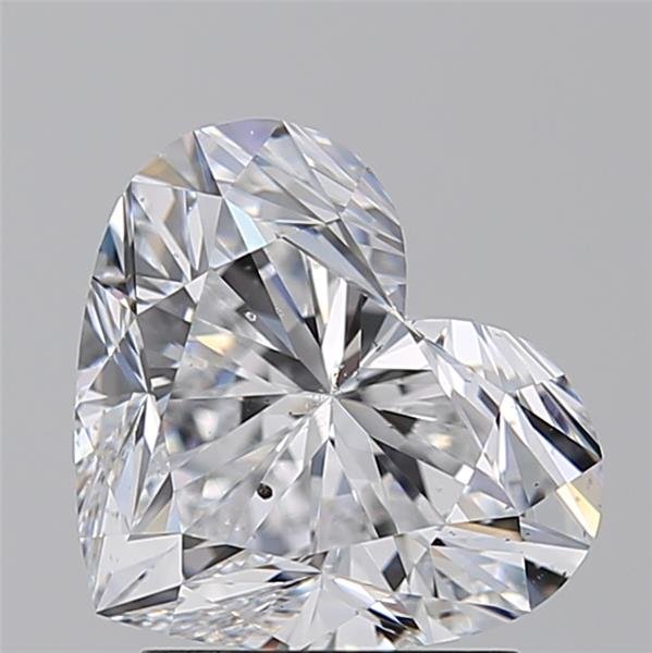 2.23ct D SI2 Rare Carat Ideal Cut Heart Diamond