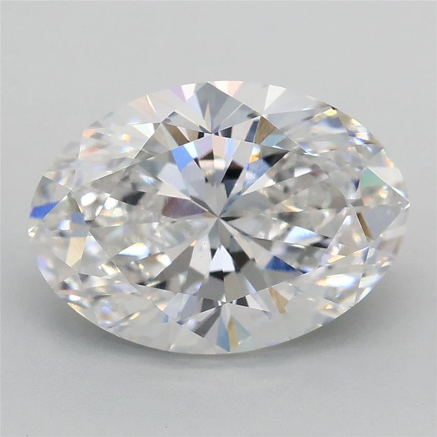 3.02ct E VS1 Rare Carat Ideal Cut Oval Lab Grown Diamond