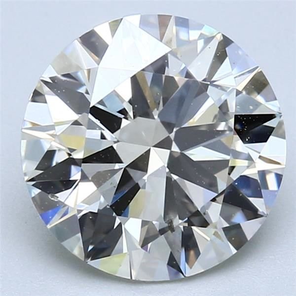 2.63ct K SI2 Rare Carat Ideal Cut Round Diamond