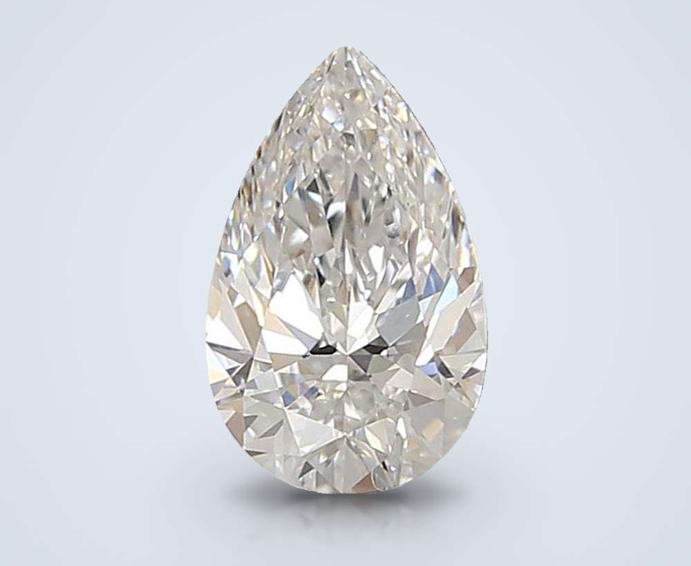 1.34 Carat Pear Lab Diamond