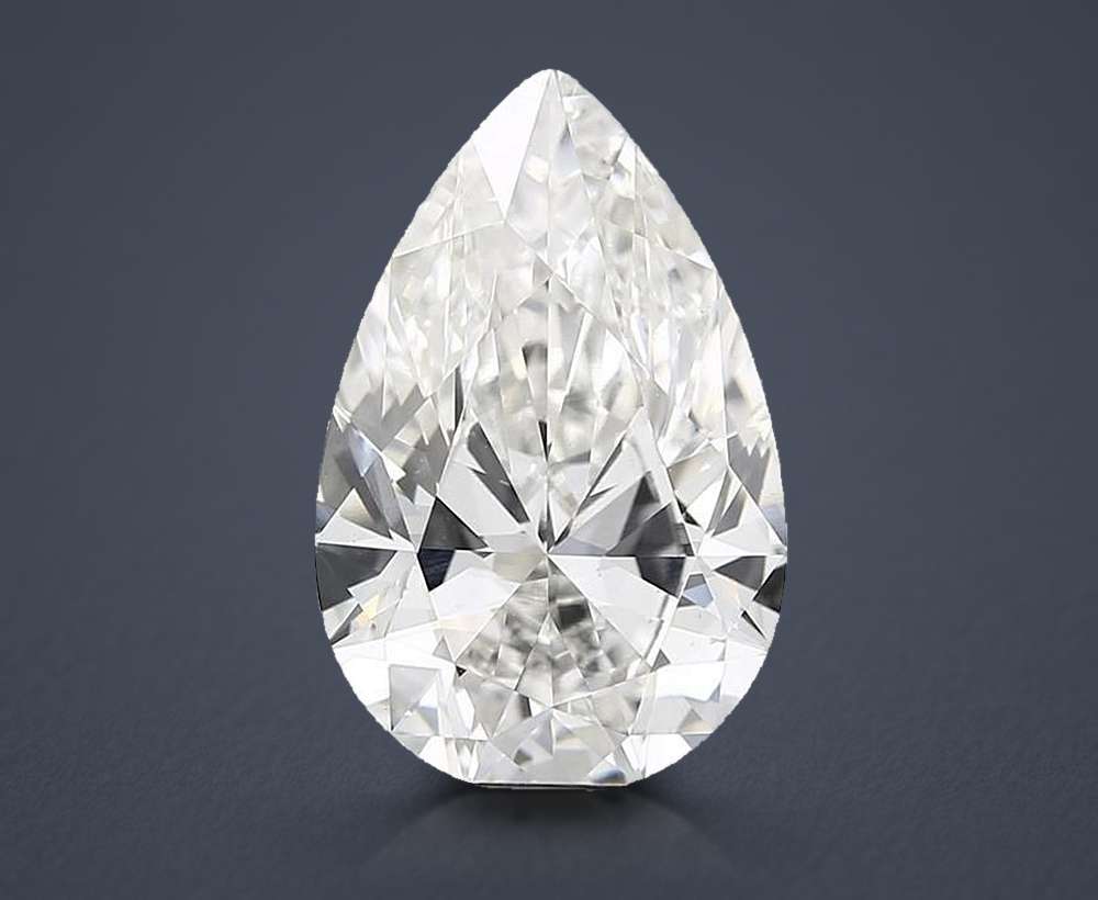 6.58 Carat Pear Lab Diamond