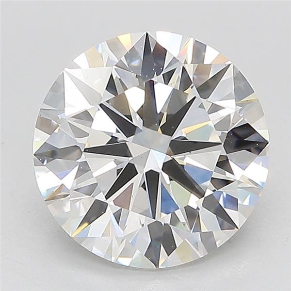 2.87ct F VS1 Rare Carat Ideal Cut Round Lab Grown Diamond