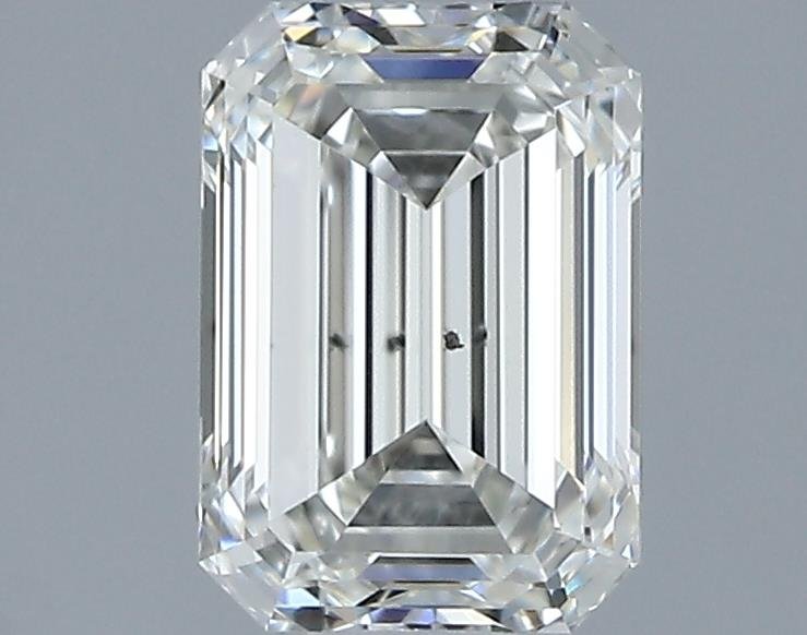 0.52ct J SI1 Rare Carat Ideal Cut Emerald Diamond
