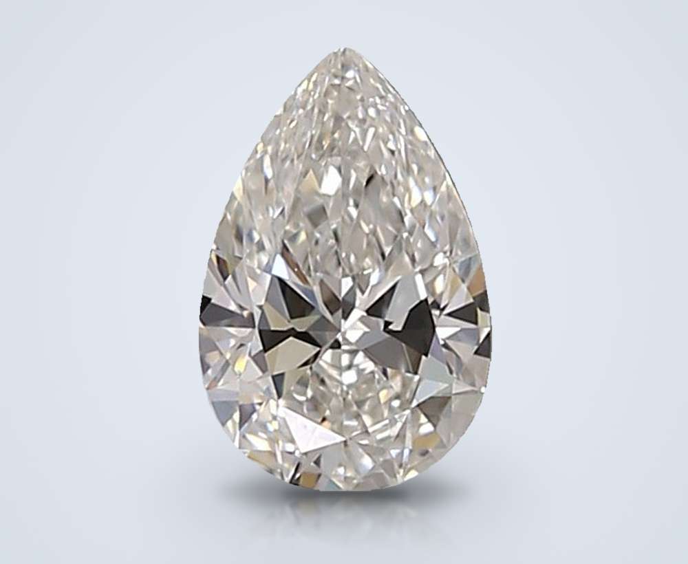 0.53 Carat Pear Lab Diamond