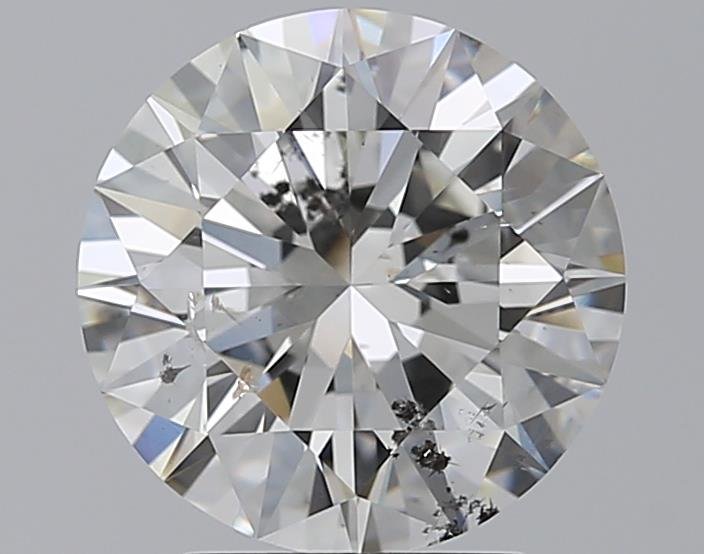 3.02ct H SI2 Rare Carat Ideal Cut Round Diamond