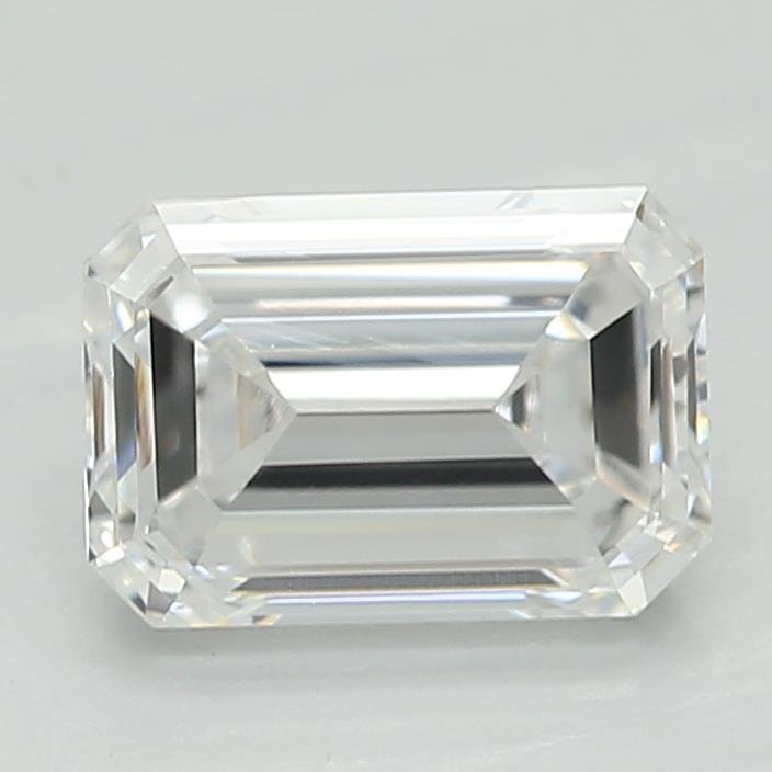 0.78ct D VVS2 Very Good Cut Emerald Lab Grown Diamond