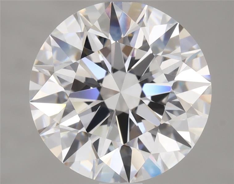 3.11ct D VVS2 Rare Carat Ideal Cut Round Diamond