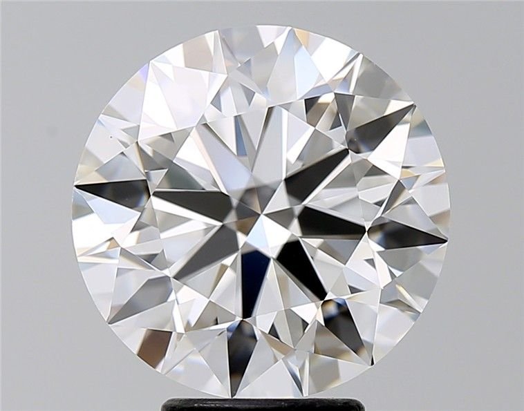 5.05ct F VS1 Rare Carat Ideal Cut Round Diamond