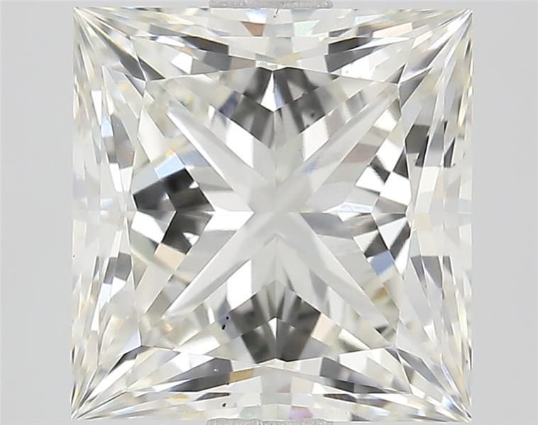 3.03ct I SI1 Rare Carat Ideal Cut Princess Lab Grown Diamond