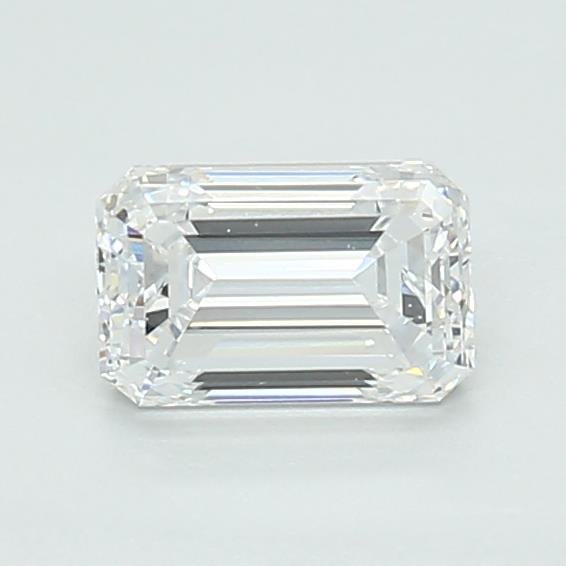 0.61ct D VVS2 Very Good Cut Emerald Lab Grown Diamond