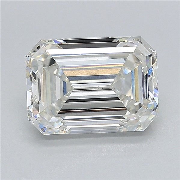 3.00ct G VS1 Rare Carat Ideal Cut Emerald Lab Grown Diamond