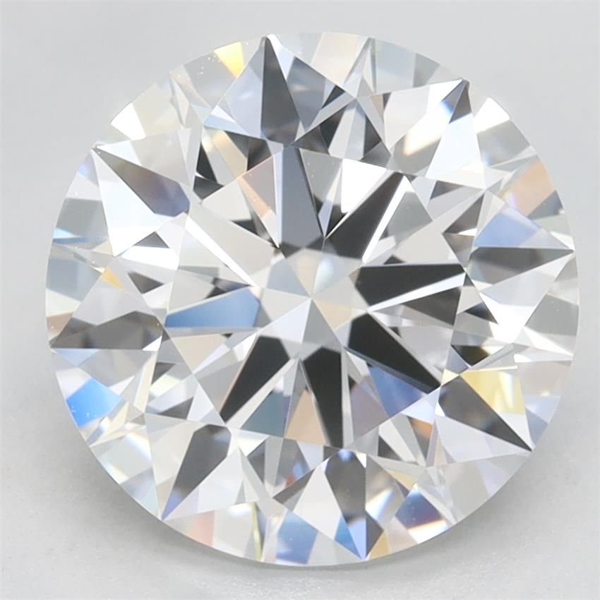 3.21ct D VVS1 Rare Carat Ideal Cut Round Lab Grown Diamond