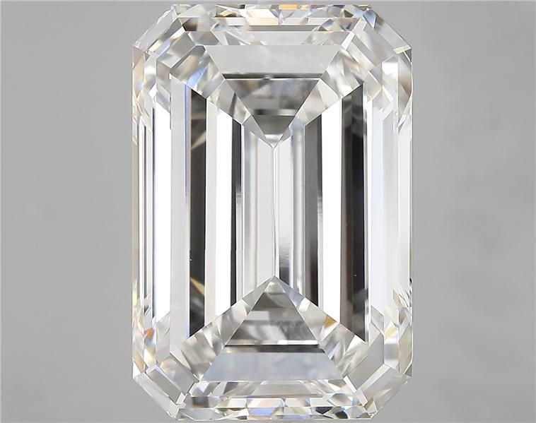 17.88ct F VVS2 Very Good Cut Emerald Lab Grown Diamond