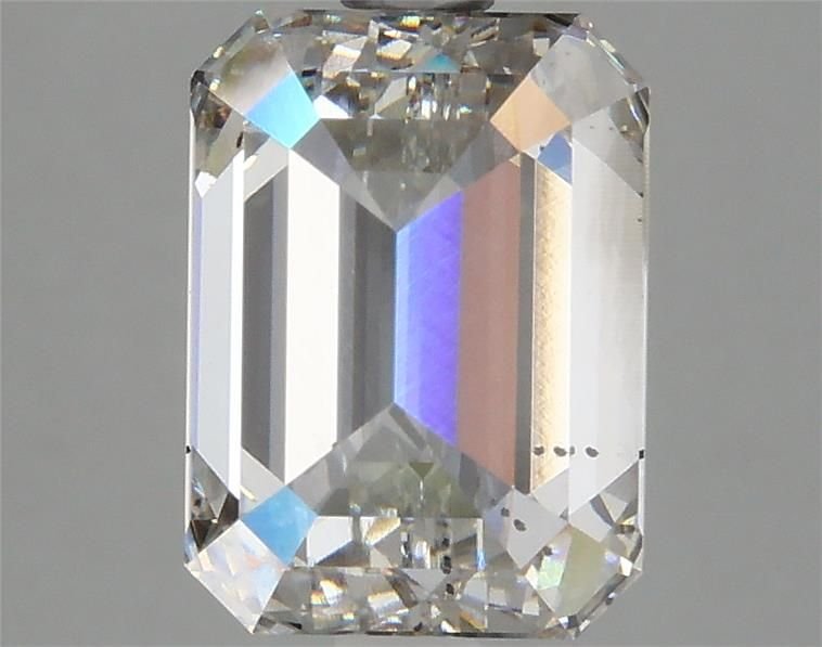 3.06ct H VS2 Rare Carat Ideal Cut Emerald Lab Grown Diamond