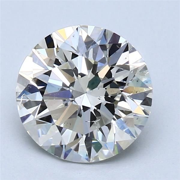 2.01ct I SI1 Rare Carat Ideal Cut Round Diamond