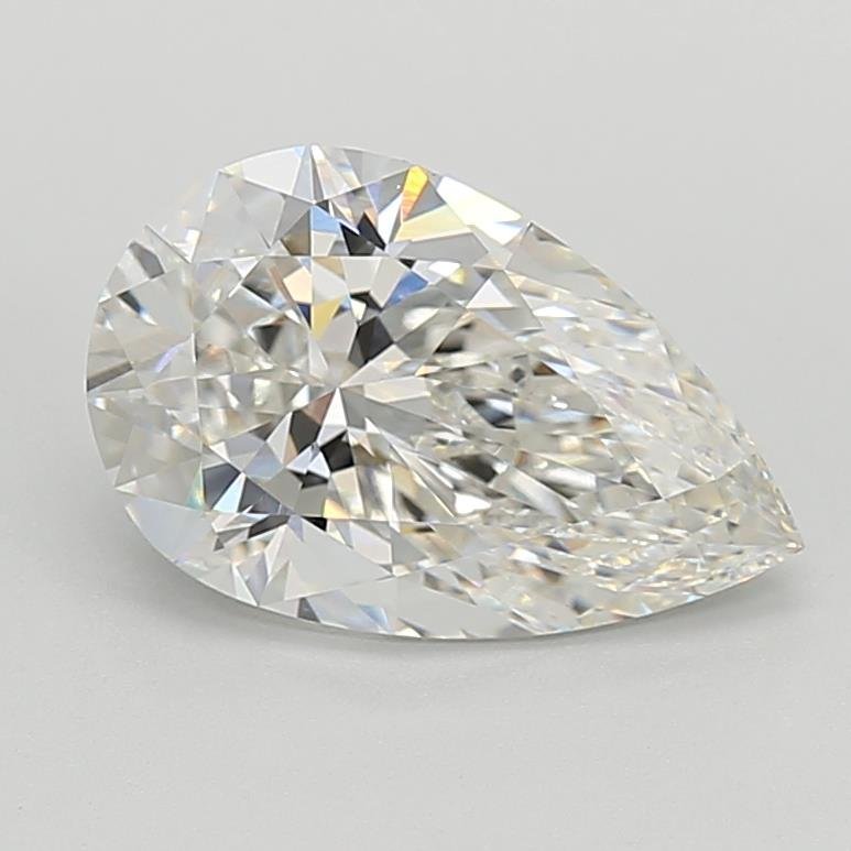 2.82ct F VVS2 Rare Carat Ideal Cut Pear Lab Grown Diamond