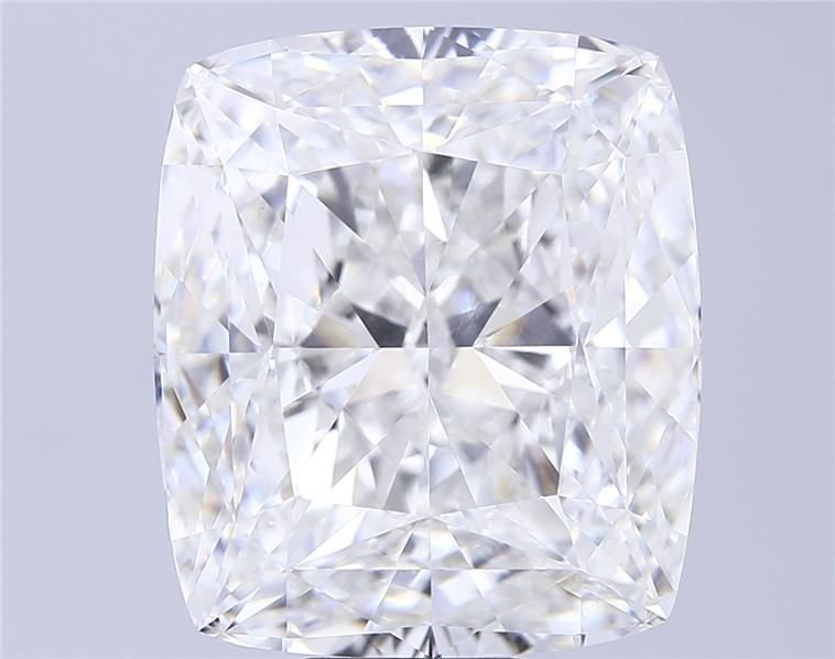 20.40ct F VVS2 Rare Carat Ideal Cut Cushion Lab Grown Diamond