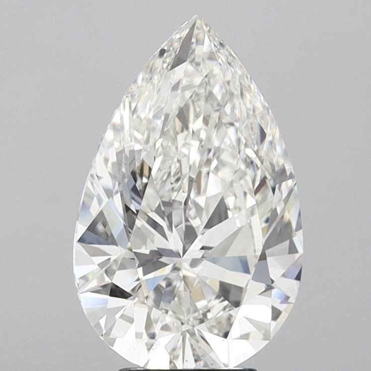 5.02ct G VS1 Rare Carat Ideal Cut Pear Lab Grown Diamond