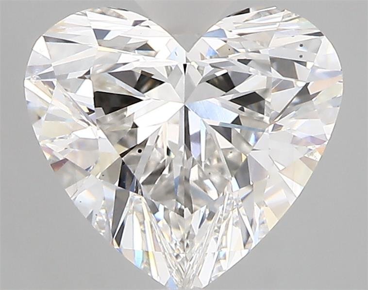 2.90ct F SI1 Rare Carat Ideal Cut Heart Lab Grown Diamond