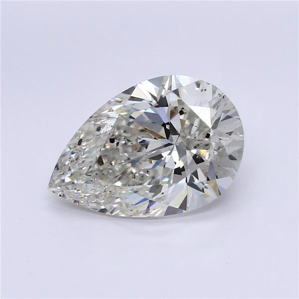 3.00ct H SI1 Rare Carat Ideal Cut Pear Lab Grown Diamond