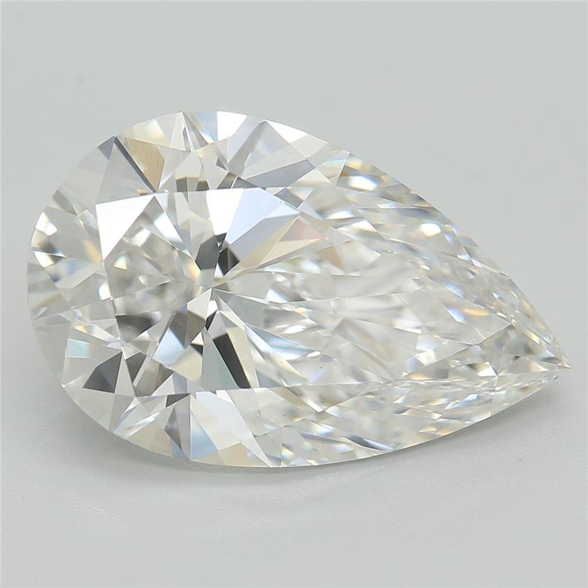 3.57ct E VVS2 Rare Carat Ideal Cut Pear Lab Grown Diamond