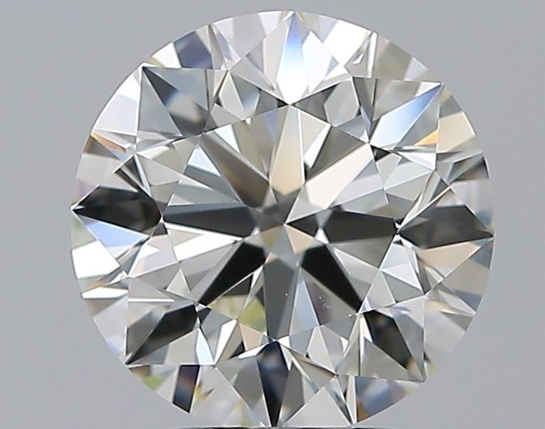 3.00ct K VS1 Rare Carat Ideal Cut Round Diamond