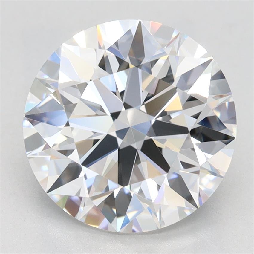 2.70ct D IF Rare Carat Ideal Cut Round Lab Grown Diamond