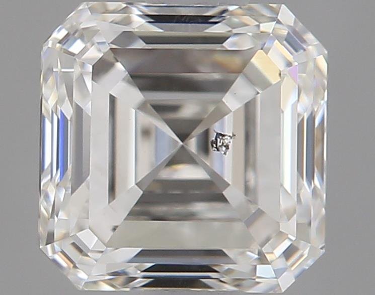 0.80ct H SI2 Rare Carat Ideal Cut Asscher Diamond