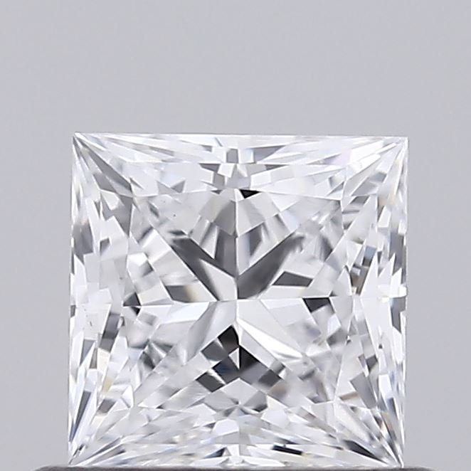 0.61ct D VS1 Rare Carat Ideal Cut Princess Lab Grown Diamond