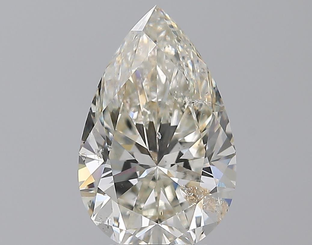 3.01ct I SI2 Rare Carat Ideal Cut Pear Diamond