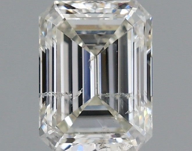 1.00ct I SI2 Rare Carat Ideal Cut Emerald Diamond