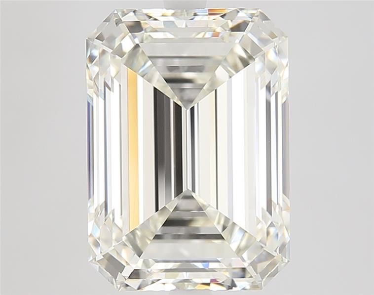 6.13ct I VVS1 Rare Carat Ideal Cut Emerald Diamond