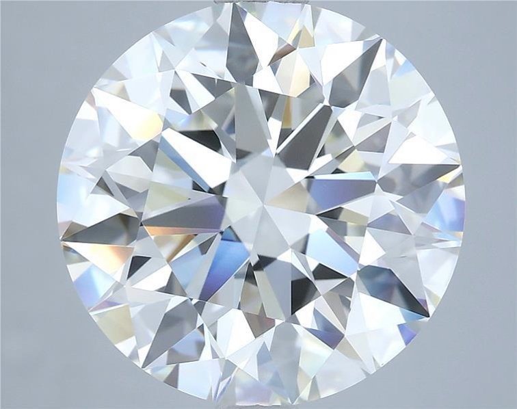 6.30ct H VVS2 Rare Carat Ideal Cut Round Diamond