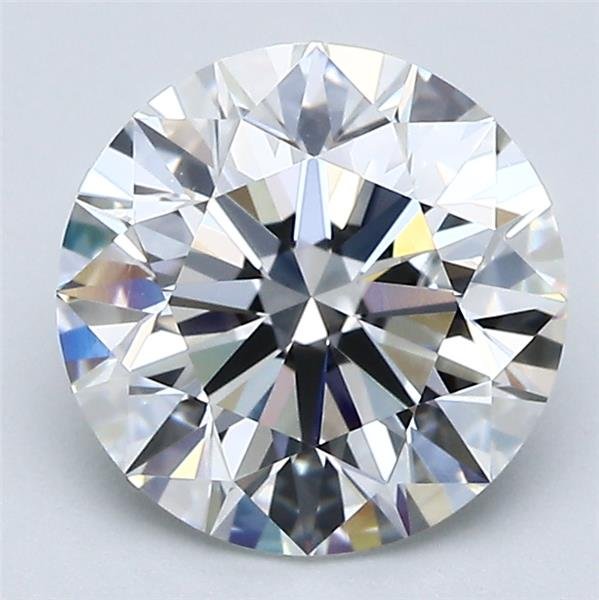 2.51ct E VVS1 Rare Carat Ideal Cut Round Diamond