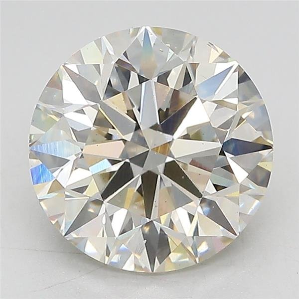 3.02ct J VS2 Excellent Cut Round Lab Grown Diamond