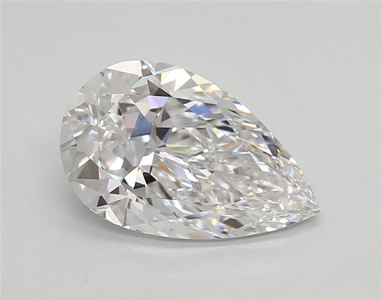2.11ct D VS1 Rare Carat Ideal Cut Pear Lab Grown Diamond