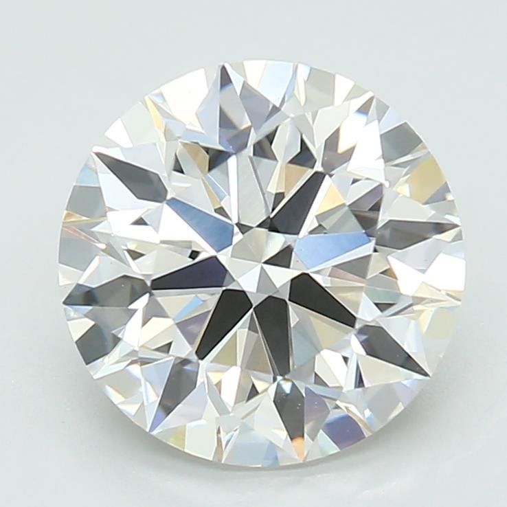 2.84ct F VS1 Rare Carat Ideal Cut Round Lab Grown Diamond