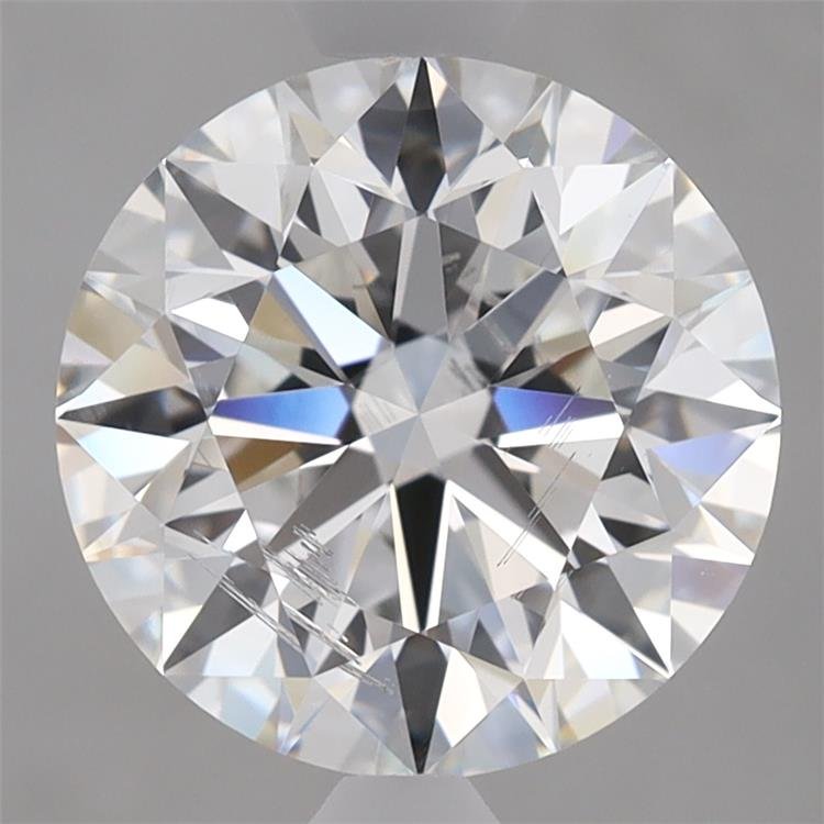 3.61ct F SI2 Excellent Cut Round Lab Grown Diamond