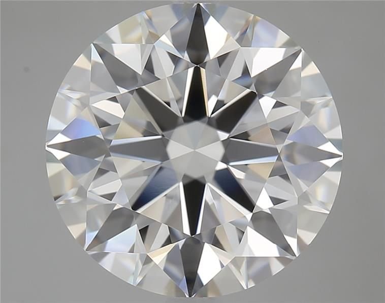 5.16ct F VVS1 Rare Carat Ideal Cut Round Diamond