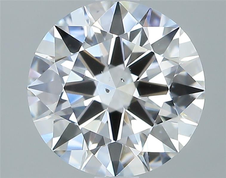 2.02ct D SI1 Rare Carat Ideal Cut Round Diamond