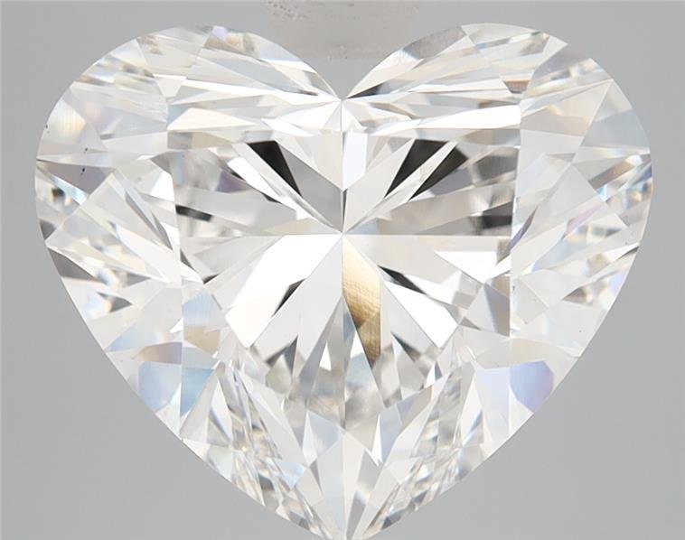 5.93ct F VS2 Rare Carat Ideal Cut Heart Lab Grown Diamond