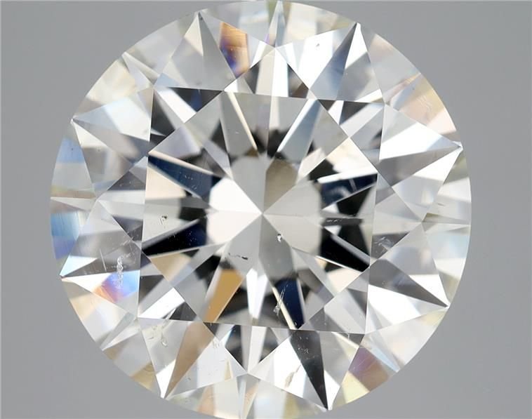 6.26ct I SI1 Rare Carat Ideal Cut Round Diamond