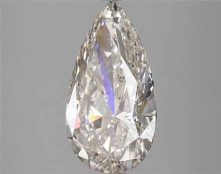 3.31ct H SI1 Rare Carat Ideal Cut Pear Lab Grown Diamond