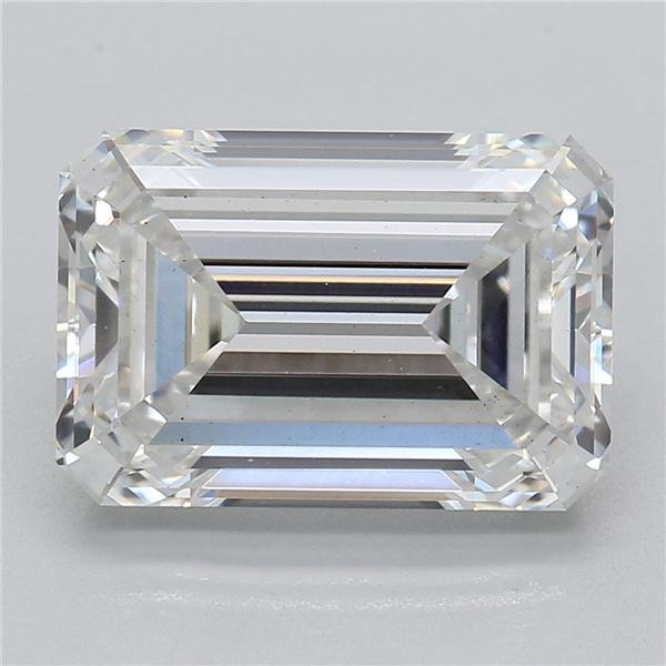 2.69ct F VS2 Rare Carat Ideal Cut Emerald Lab Grown Diamond