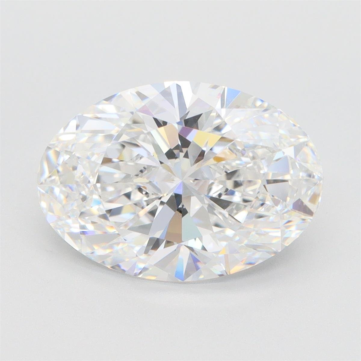 4.24ct E VVS2 Rare Carat Ideal Cut Oval Lab Grown Diamond