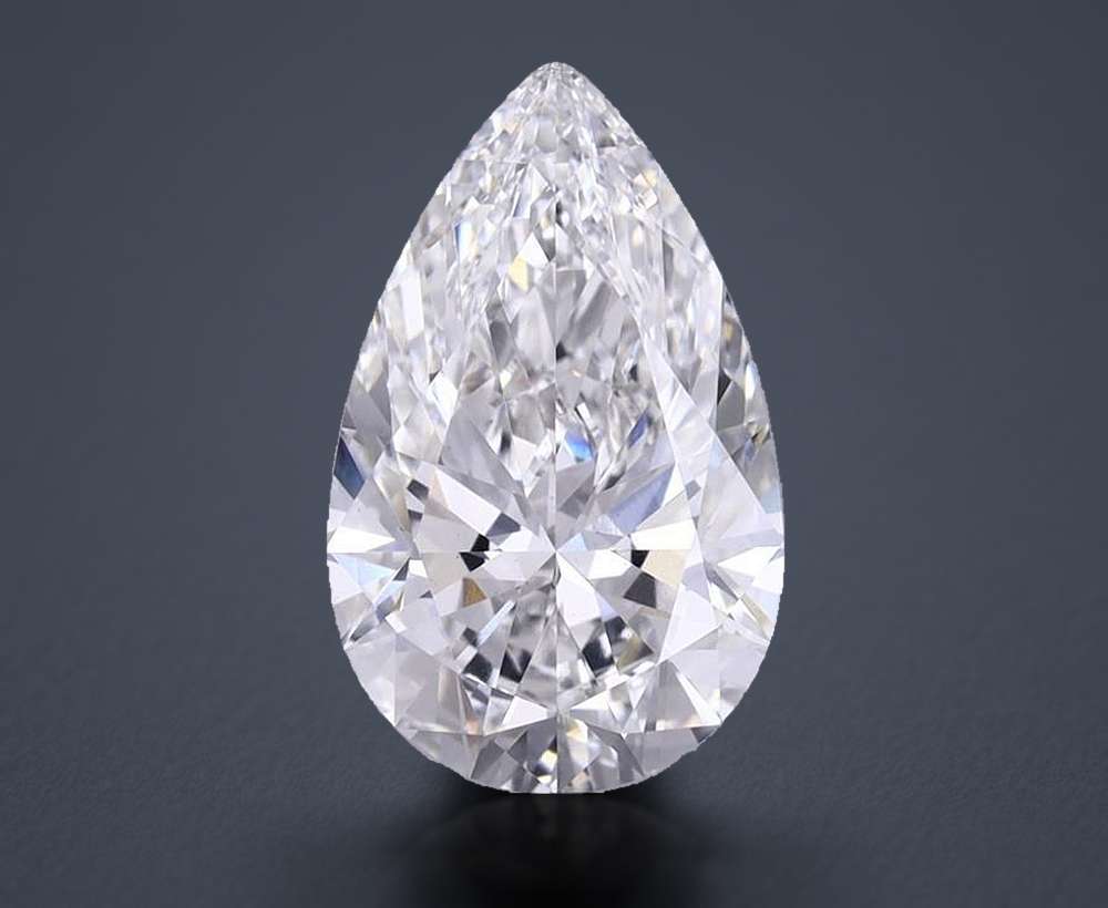 3.74 Carat Pear Lab Diamond