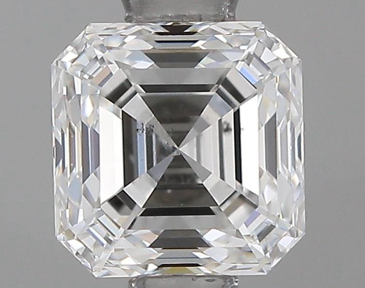 0.72ct F SI1 Very Good Cut Asscher Diamond