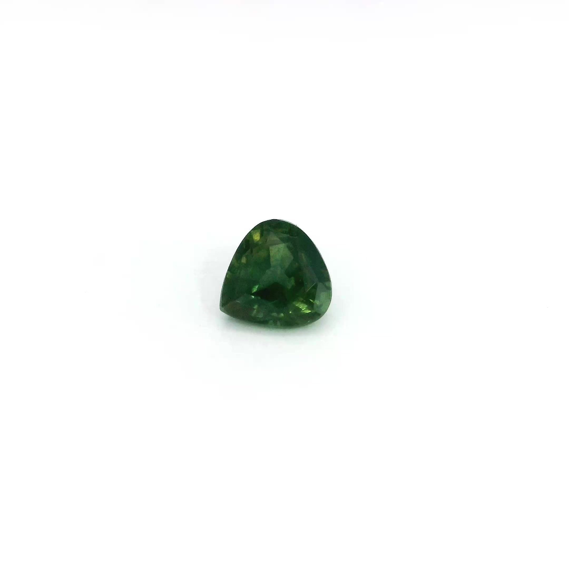 0.61 Carat Green Pear Sapphire