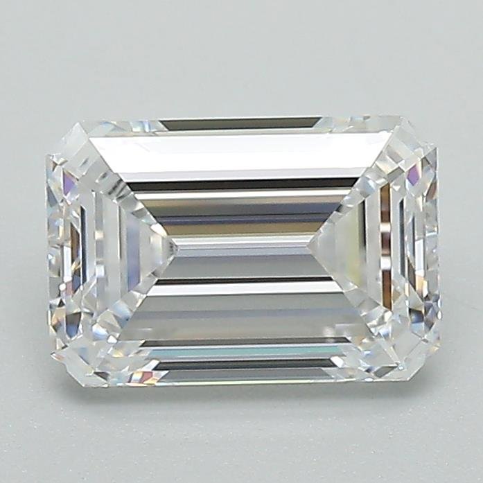 1.55ct D VS1 Rare Carat Ideal Cut Emerald Lab Grown Diamond